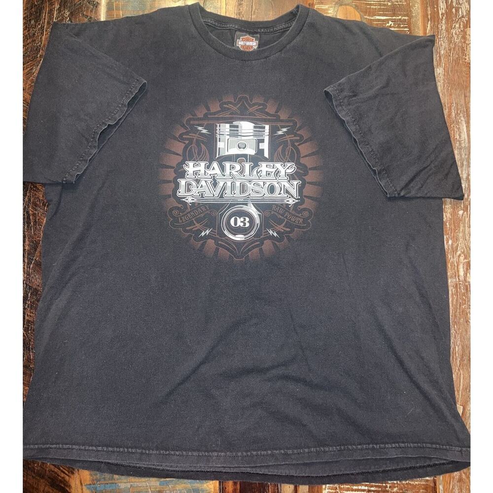 VTG Harley Davidson Outpost Pueblo Colorado Double Sided T-Shirt Men’s 2XL